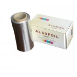 Aluxfoil alufólia csoki csomagolására prégelt ezüst, 50 m