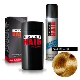 Cover Hair Volume hajdúsító, 30 g, sötét szőke (természetes szőke) + kötést erősítő spray
