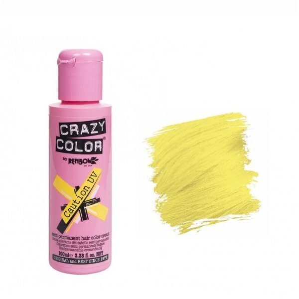 Crazy Color hajszínező krém 77 Caution UV, 100 ml