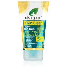 Dr Organic Skin Clear mélytisztító arcmaszk természetes szénnel, 100 ml