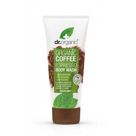 Dr Organic élénkítő tusfürdő bio kávéval, 200 ml