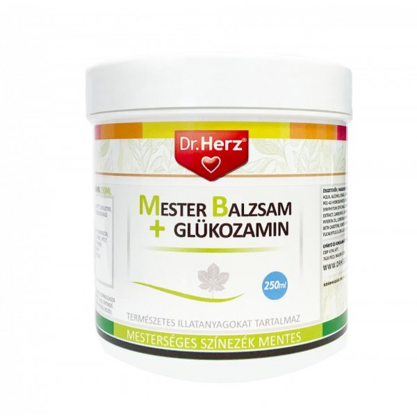 Dr. Herz Mesterbalzsam + Glükozamin krém, 250 ml
