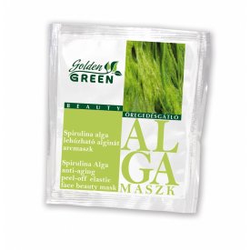 Golden Green Spirulina alga öregedésgátló lehúzható alginát pormaszk 6 g