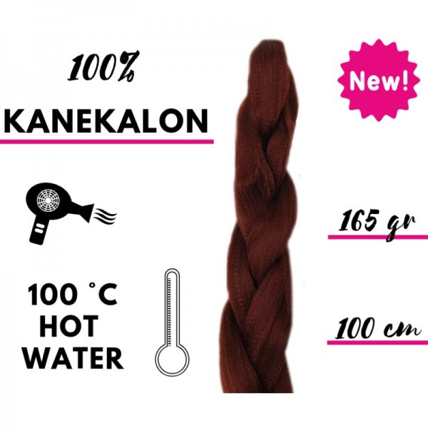 Afro szintetikus 100% kanekalon haj, 100 cm, 165 g, 35