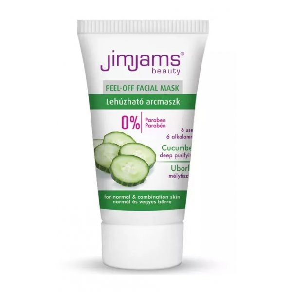 JimJams Vita Refresh uborkás lehúzható arcmaszk zsíros bőrre, 30 ml JJ3006