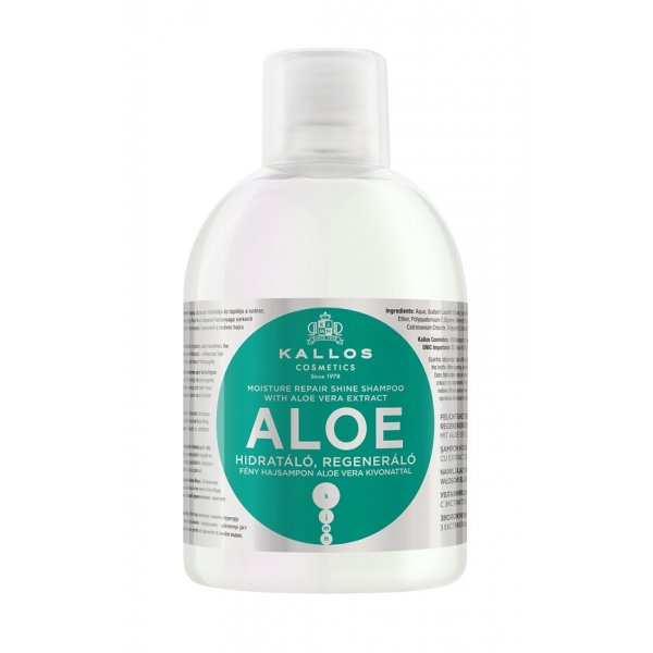 Kallos Aloe Vera hidratáló, regeneráló hajfény sampon, 1 l