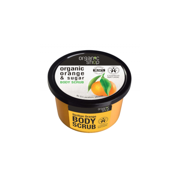Organic Shop bőrradír bio naranccsal és cukorral, 250 ml