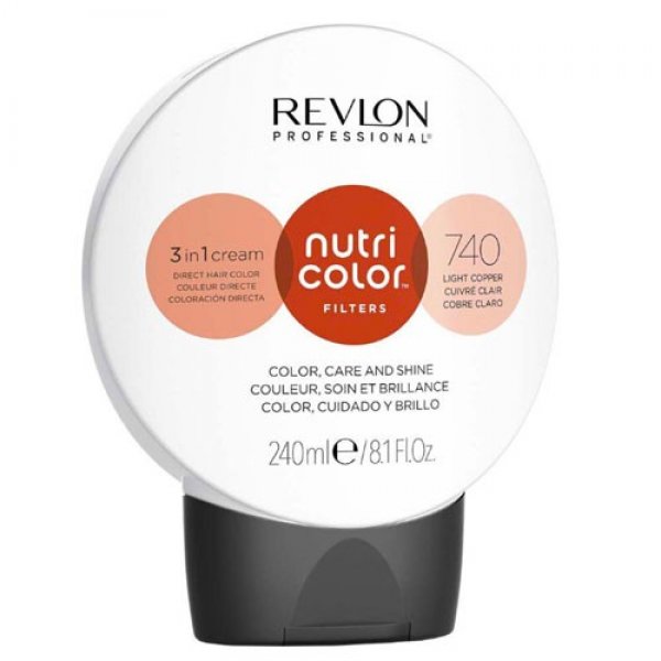 Revlon Nutri Color Creme színező hajpakolás 740 Copper, 240 ml