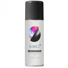 Sibel hajszínező spray metál fekete, 125 ml