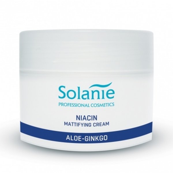 Solanie Aloe Gingko Niacin mattító krém zsíros bőrre, 250 ml