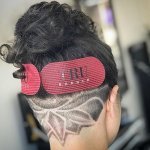 True Barber hajleválasztó lap, piros-fekete, 2 db