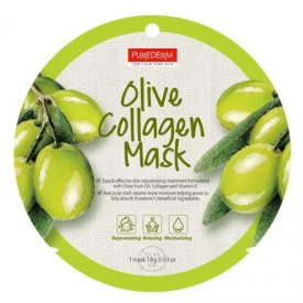 PureDerm Olive kollagén fátyolmaszk, 1 db