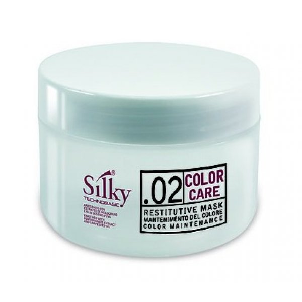 Silky Color Care színvédő, újraépítő pakolás festett hajra, 250 ml