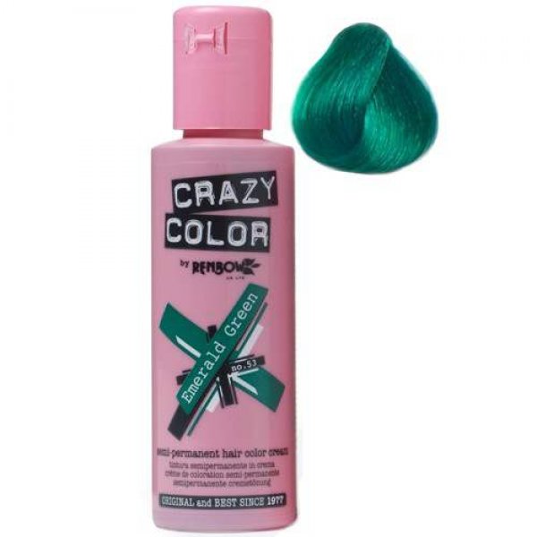 Crazy Color hajszínező krém 75 ml, 53 Emerald Green