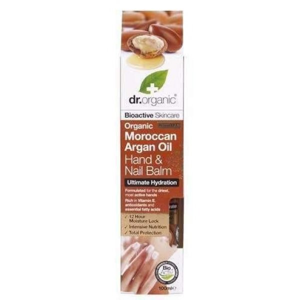 Dr. Organic Hidratáló kéz-és körömápoló balzsam marokkói bio argán olajjal, 100 ml